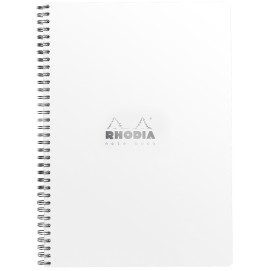 Rhodia Classic Wirebound Notebook - Large - White - Squared